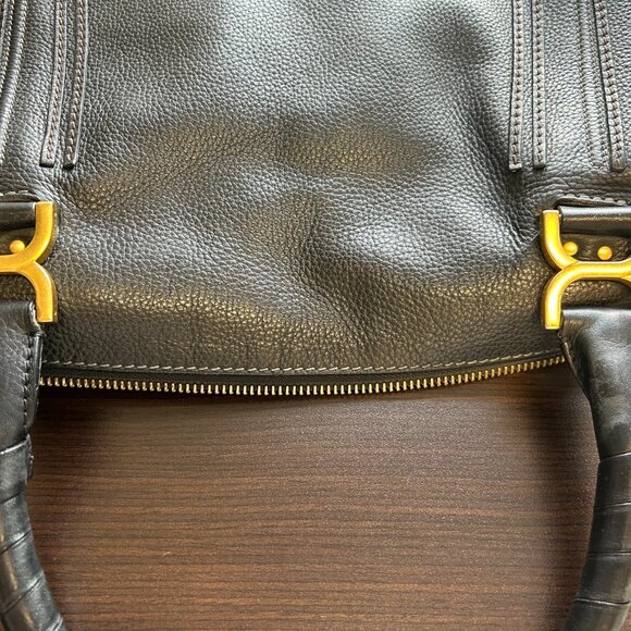 Gently Used Chloe Marcie Purse, Medium, Black - Picture 12 of 14